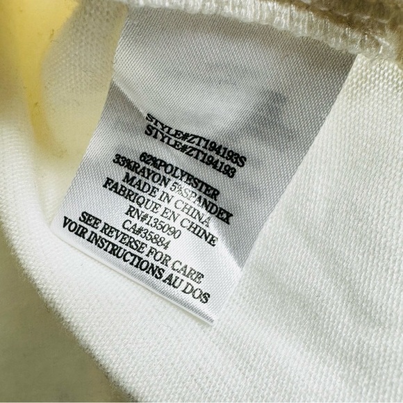 NWT Z Supply Women’s Sz Large Cream Long Sleeve Skimmer Mock Neck Shirt - Picture 8 of 9